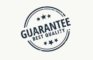 Best Shopify Product Warranty Apps – Stamp design with “GUARANTEE THE BEST QUALITY” and stars on a white background.