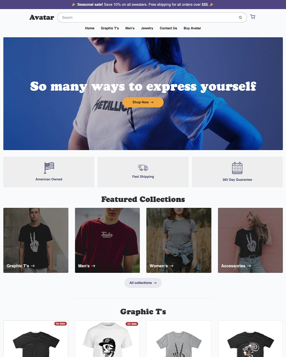 avatar shopify theme