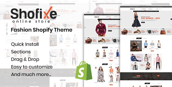 Shofixe - Fashion Shopify Theme
