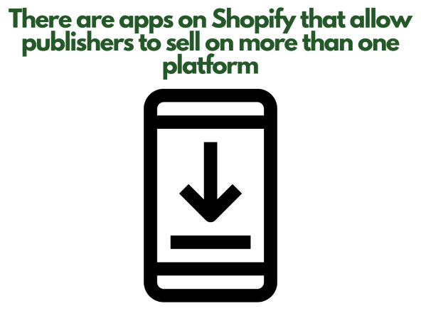 Low Content Books: How to Publish on Amazon KDP - An illustration of download a Shopify app to a device.