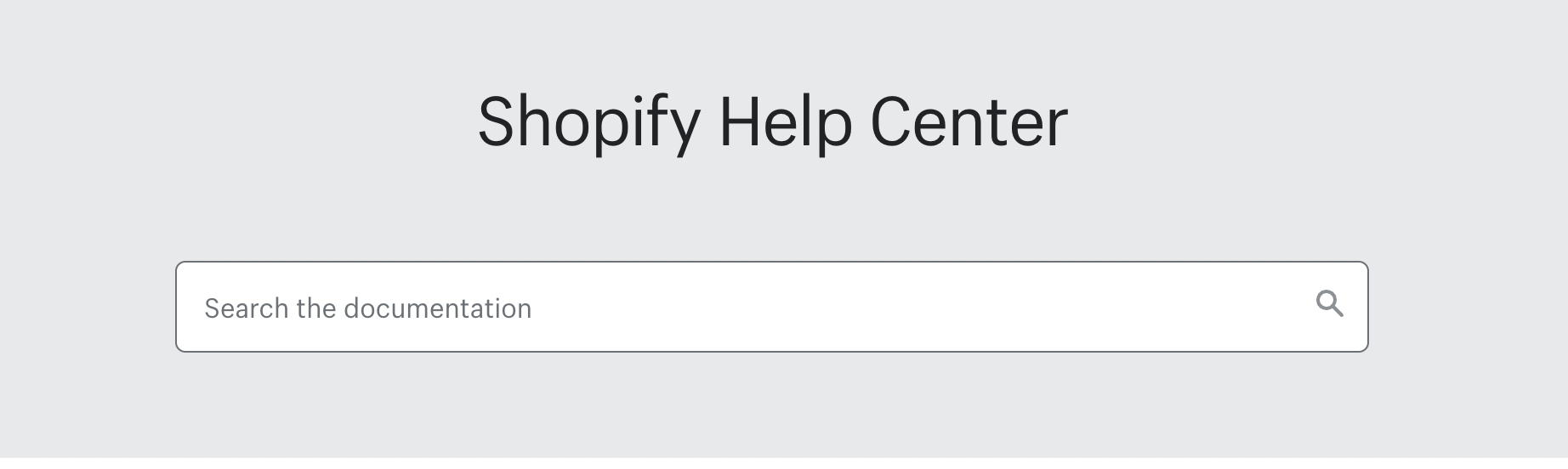 shopify help center