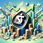 Shopify Capital's Rapid Growth in Lending - Shopify logo with financial symbols and growth charts on a dynamic background