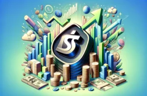 Shopify Capital's Rapid Growth in Lending - Shopify logo with financial symbols and growth charts on a dynamic background
