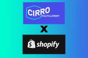 CIRRO-Integrates-with Shopify for Improved E-Commerce - Cirro fulfillment x Shopify logo