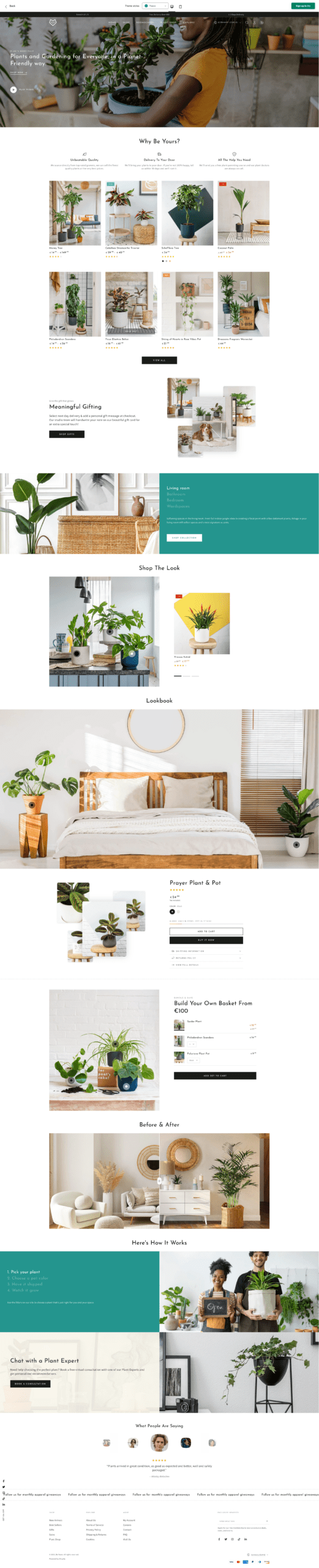 Be Yours Shopify theme kids preset