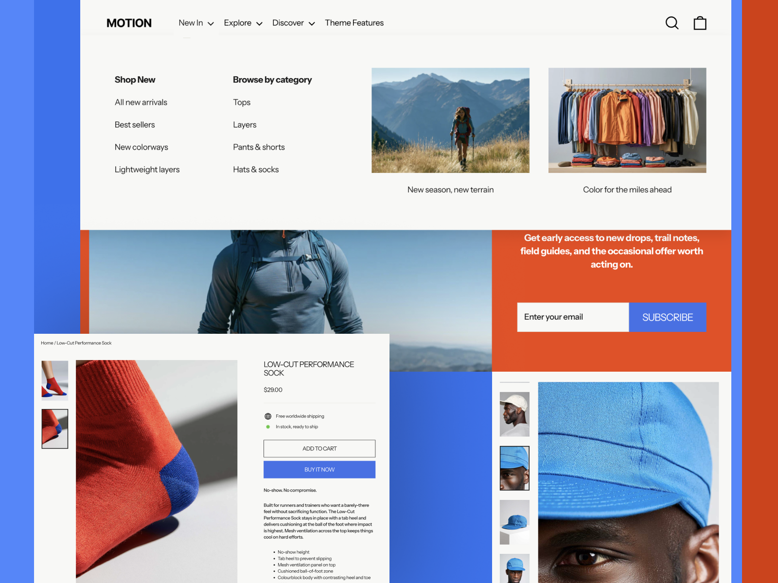 Motion Shopify theme storefront