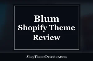 Blum Shopify Theme Review