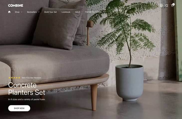 Combine Shopify theme storefront preview
