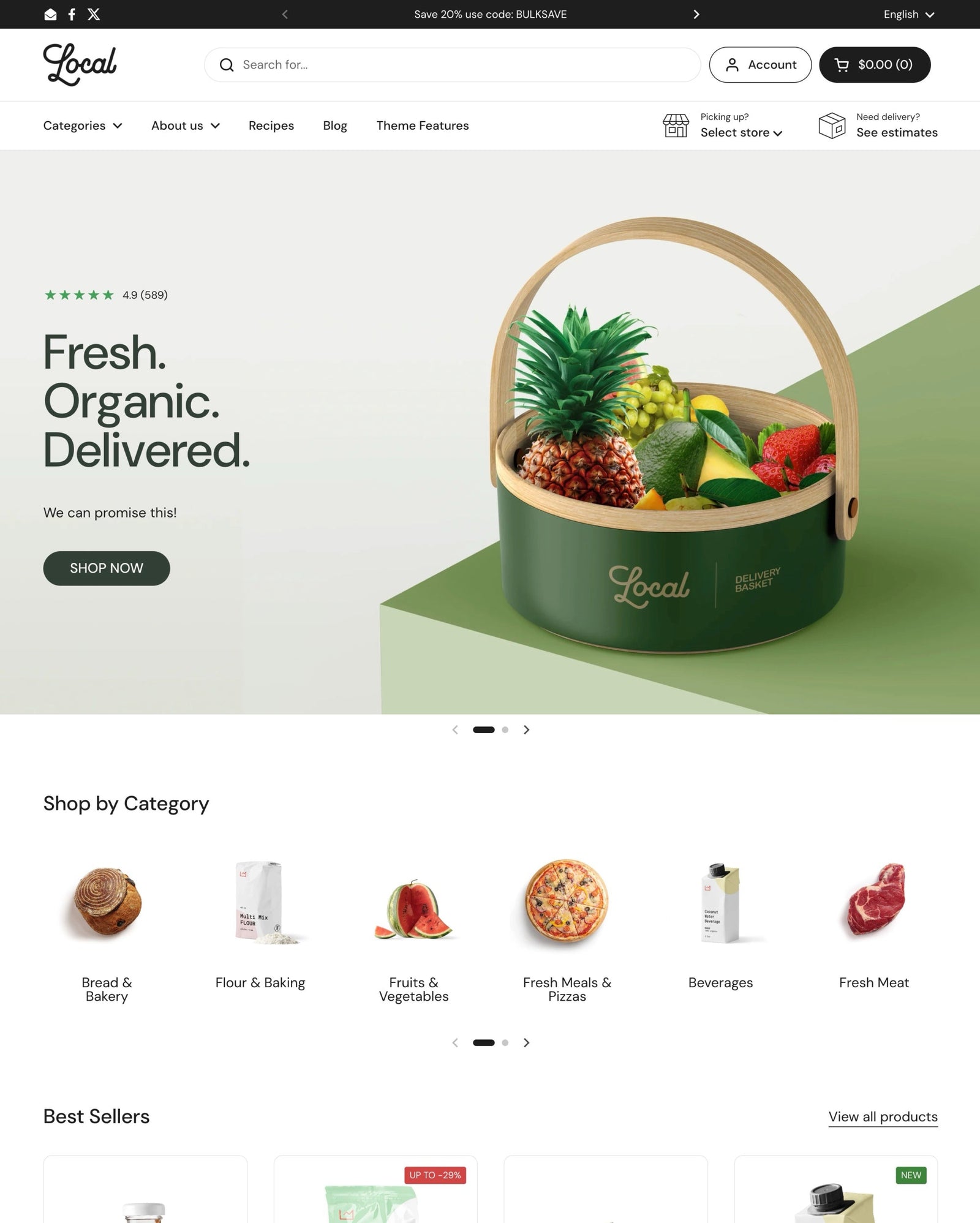 Local Shopify theme