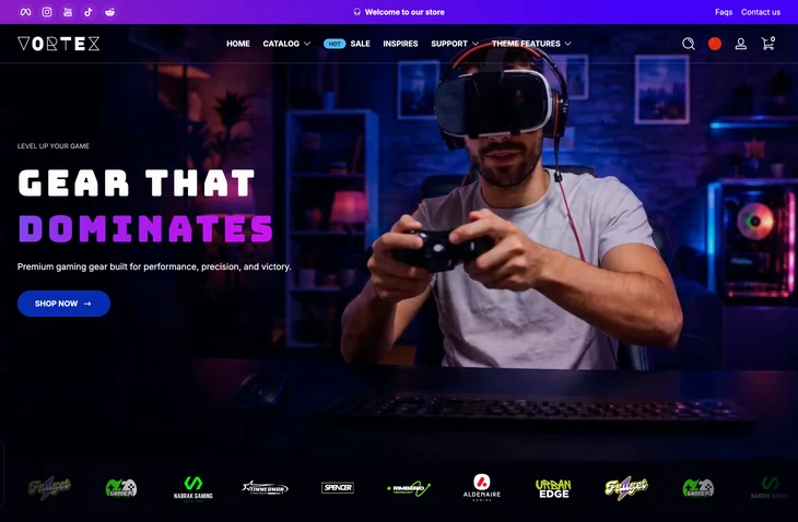 Ascent Shopify theme storefront preview